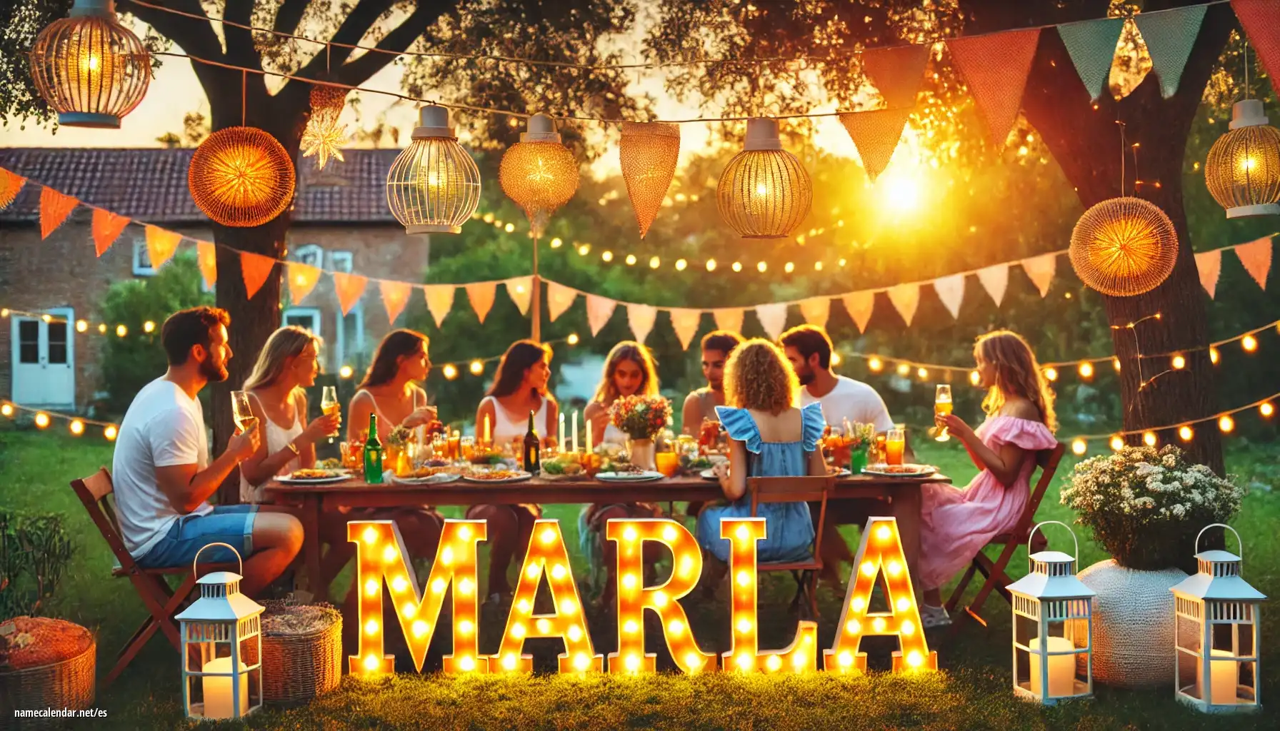 Celebración del onomástico y del nombre - Marla