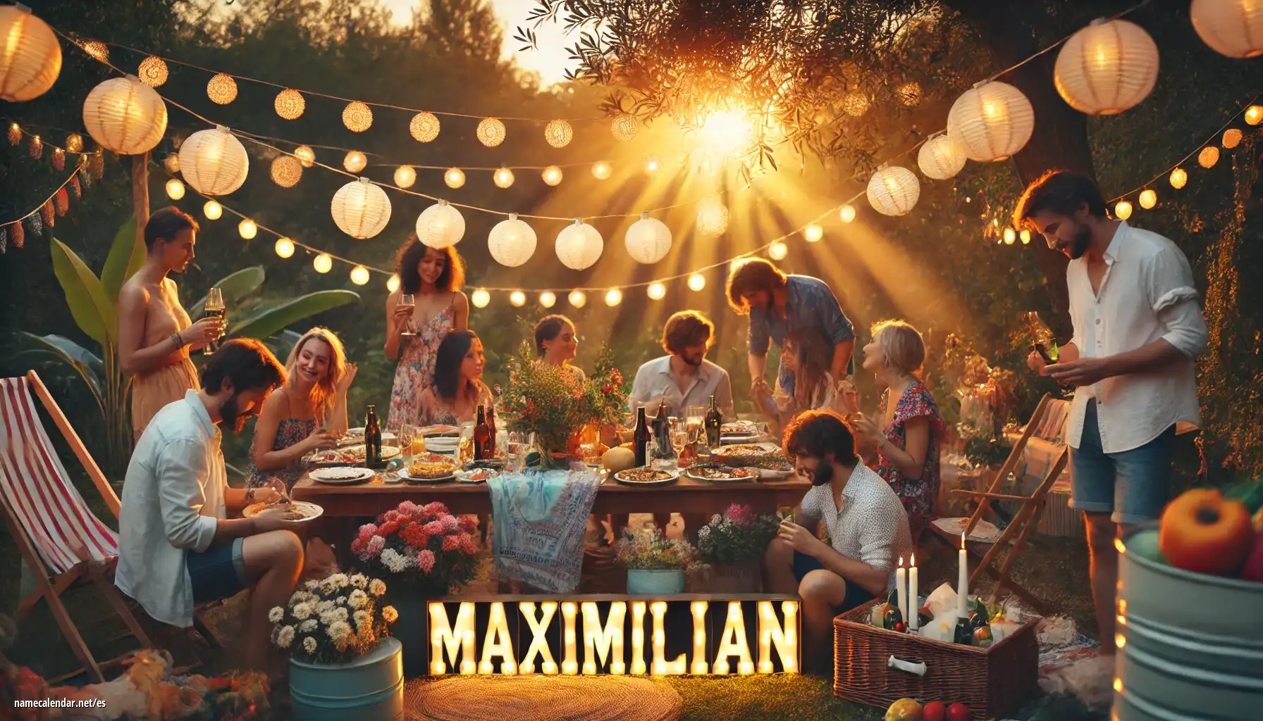 Celebración del onomástico y del nombre - Maximilián