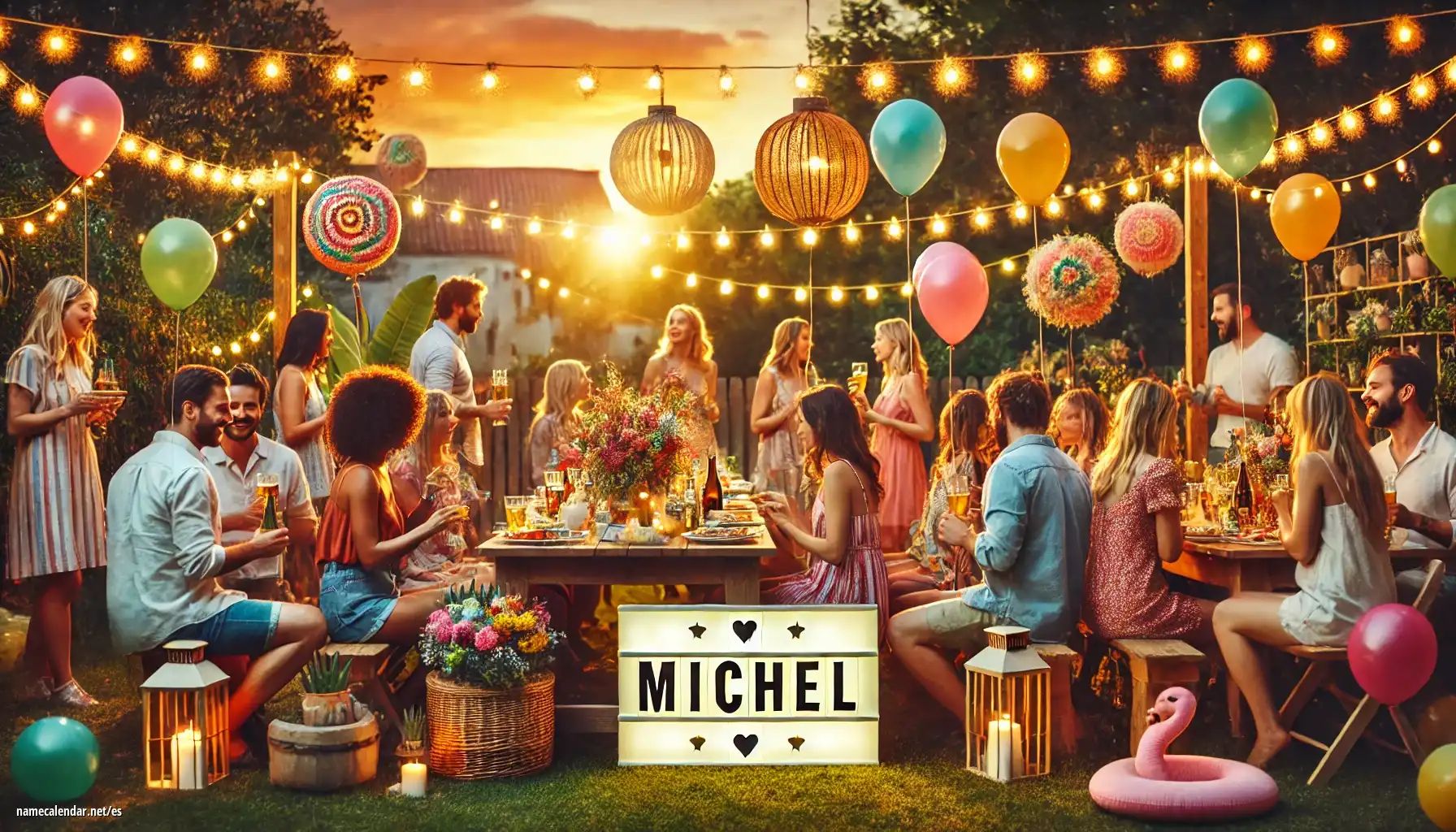 Celebración del onomástico y del nombre - Michel