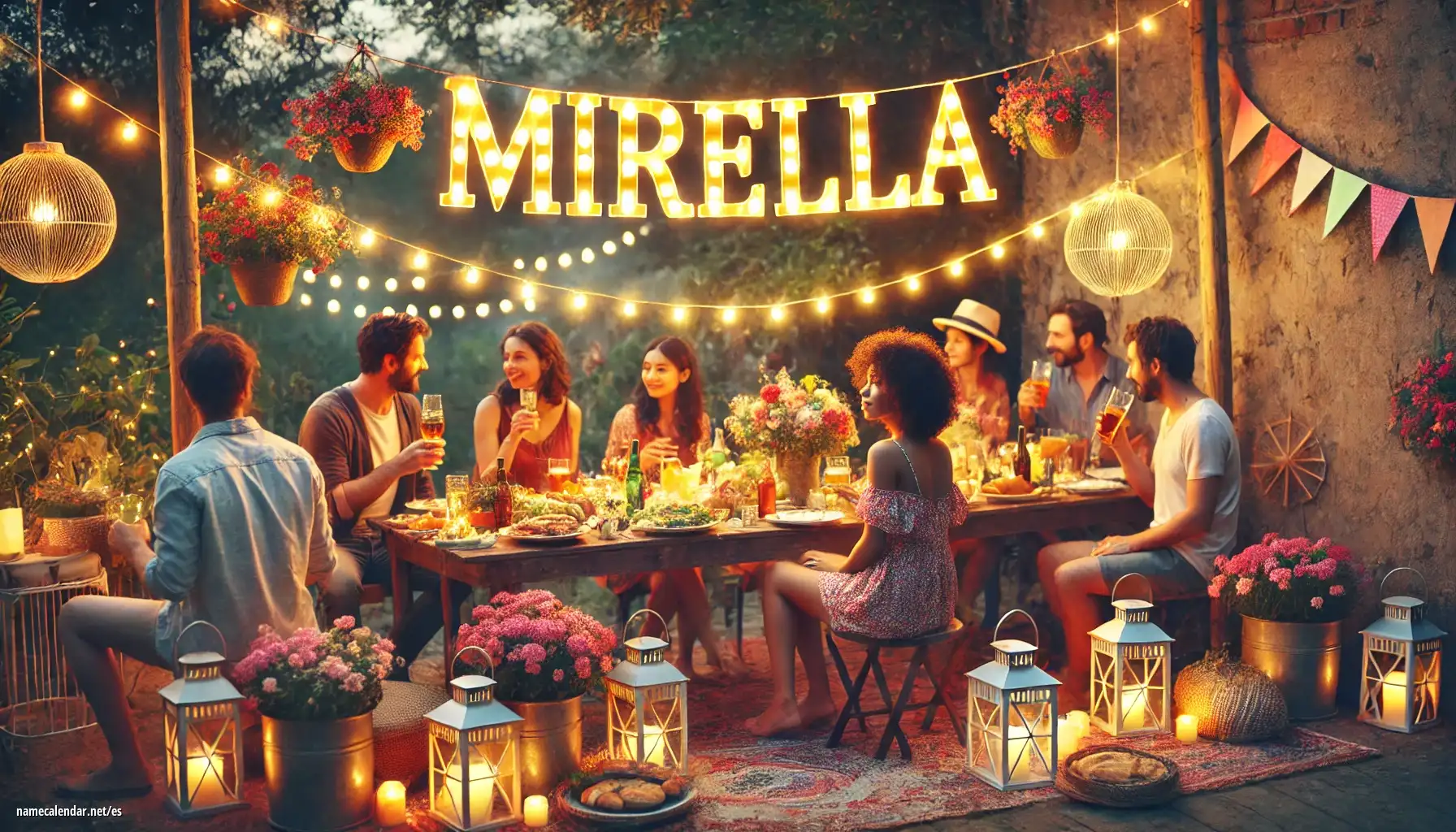 Celebración del onomástico y del nombre - Mirella