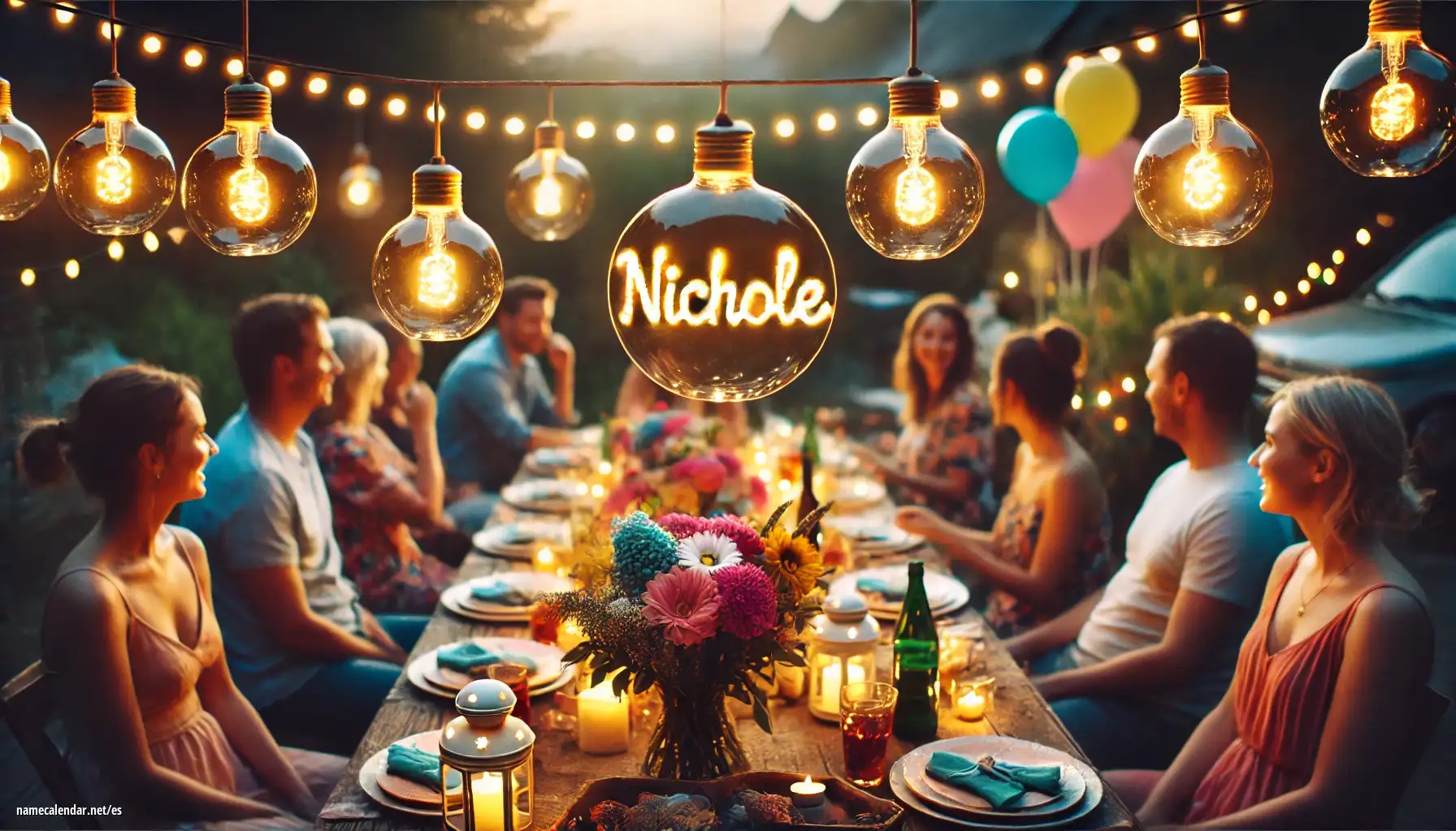 Celebración del onomástico y del nombre - Nichole