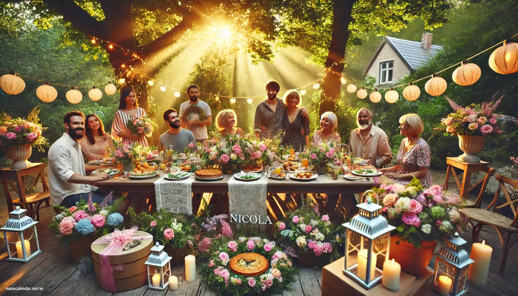 Celebración del onomástico y del nombre - Nicola