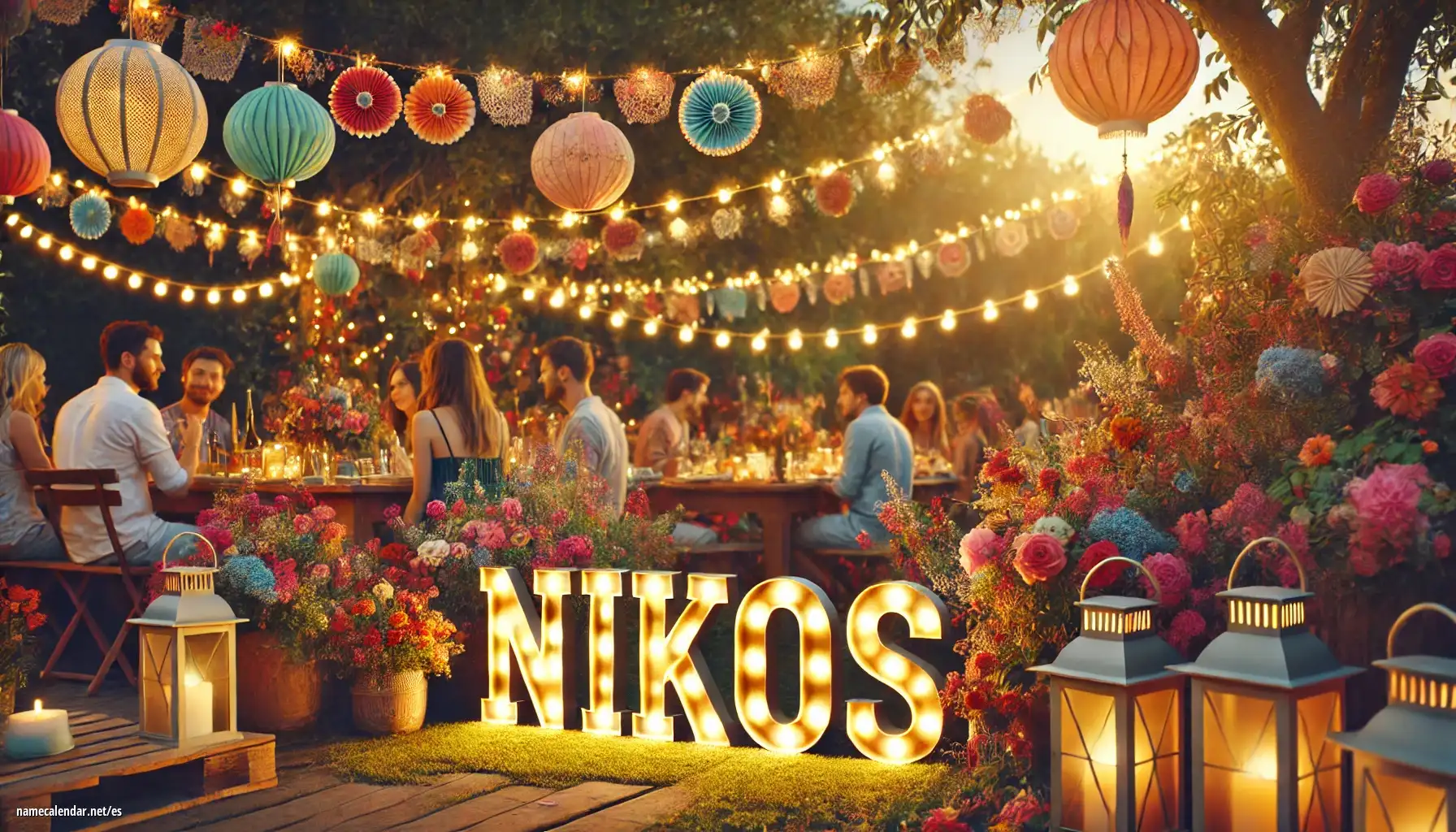 Celebración del onomástico y del nombre - Nikos