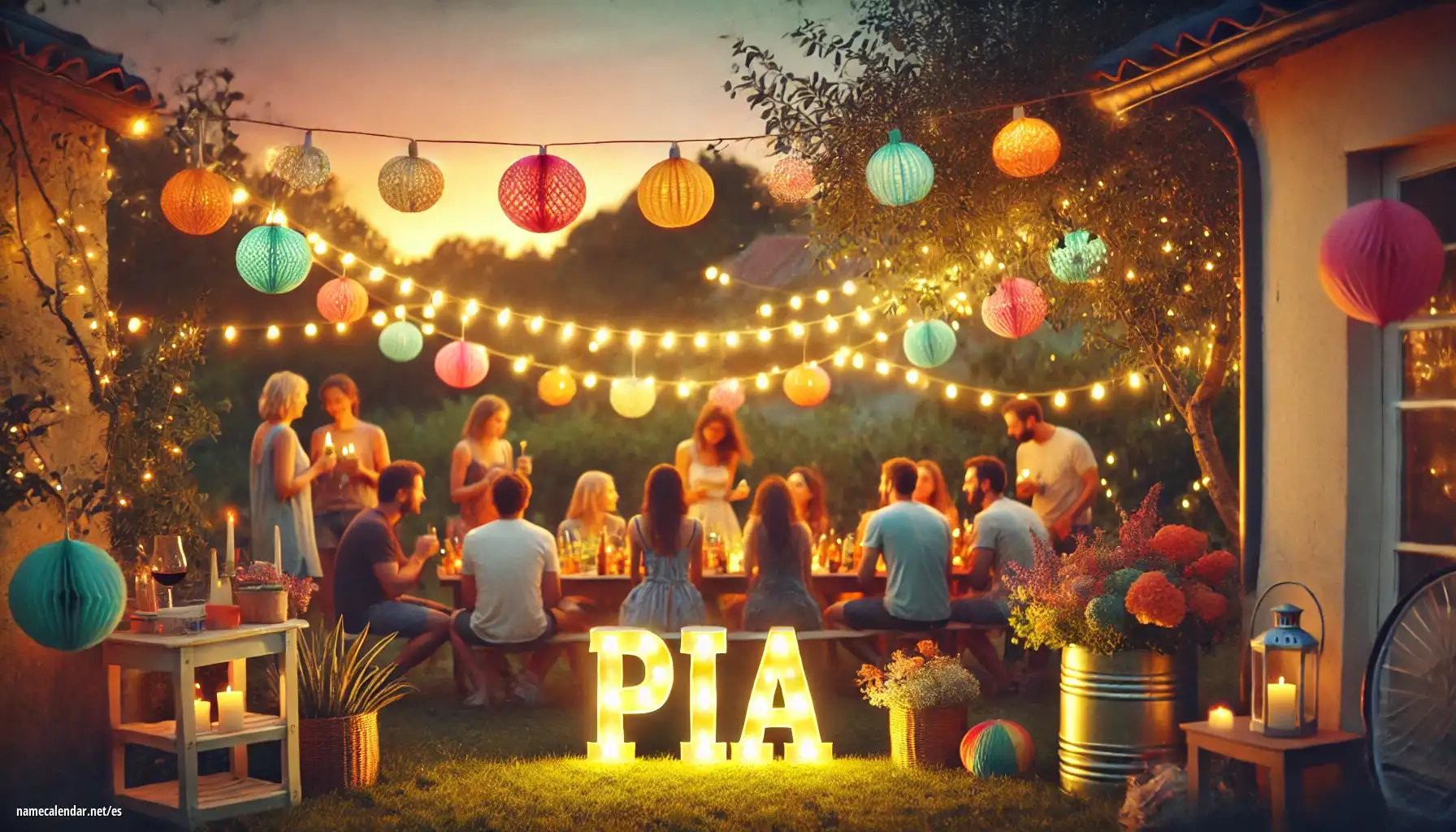 Celebración del onomástico y del nombre - Pía