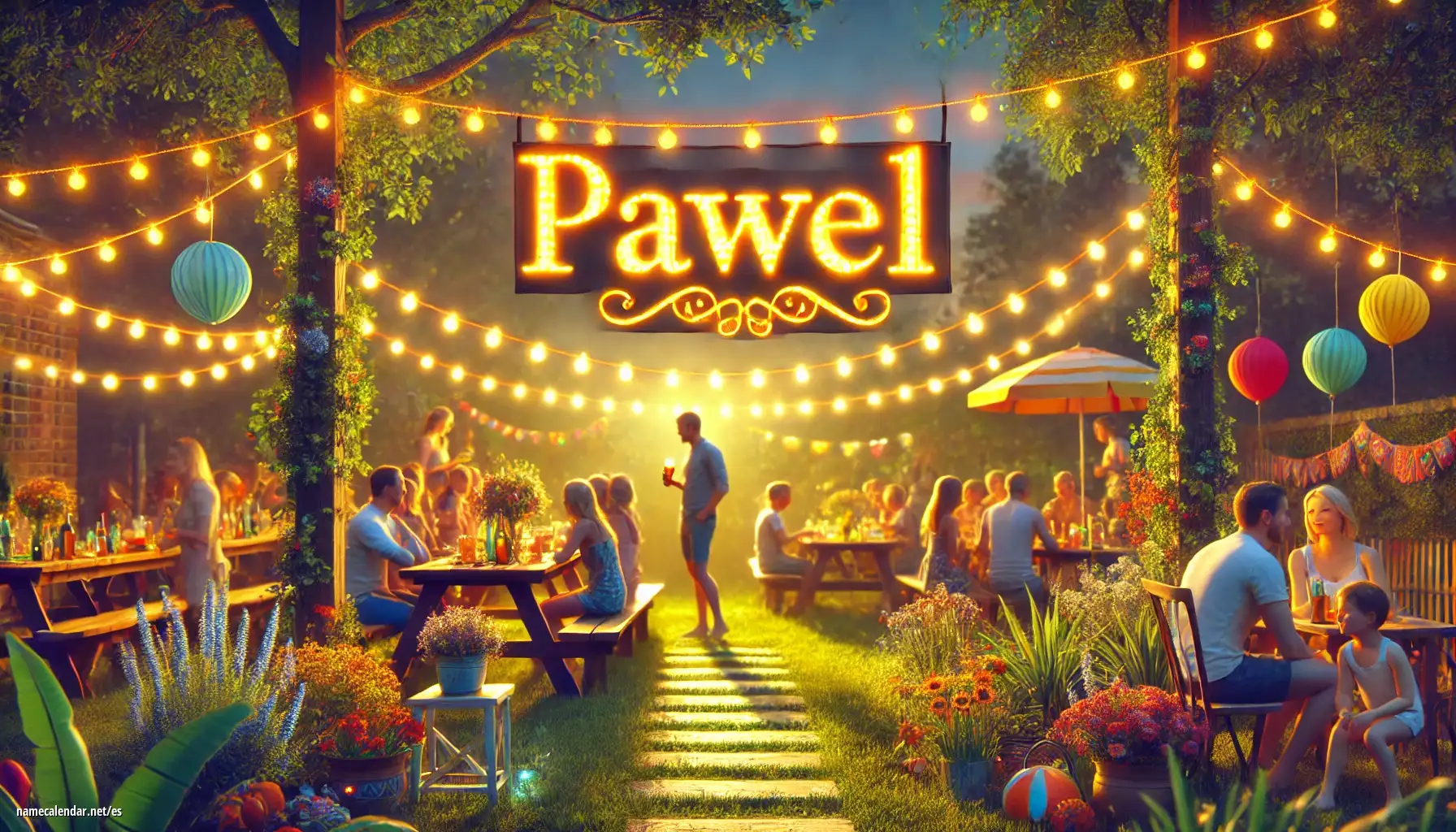 Celebración del onomástico y del nombre - Paweł