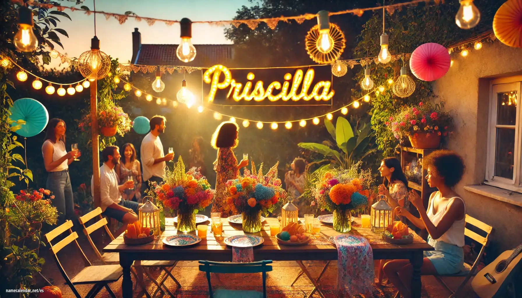 Celebración del onomástico y del nombre - Priscilla