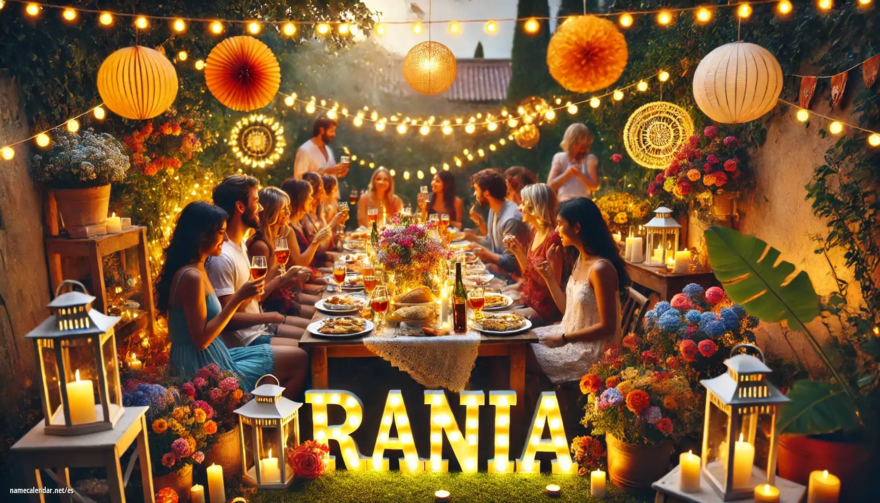 Celebración del onomástico y del nombre - Rania