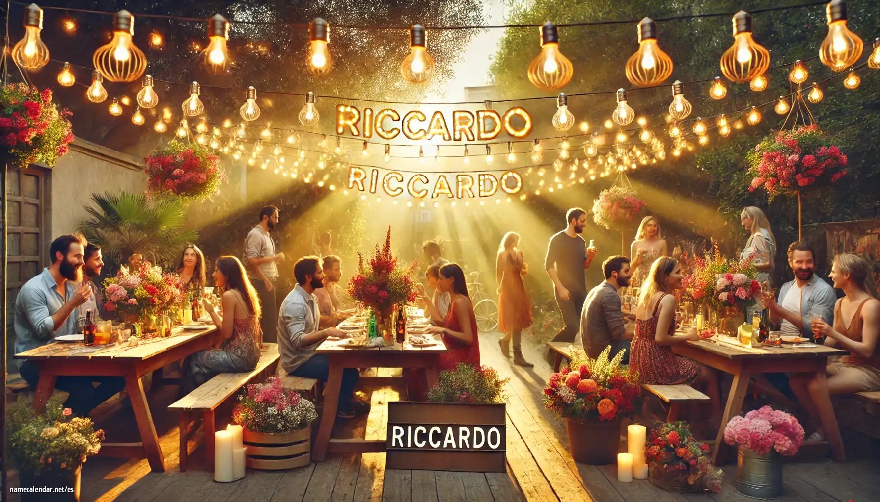 Celebración del onomástico y del nombre - Riccardo