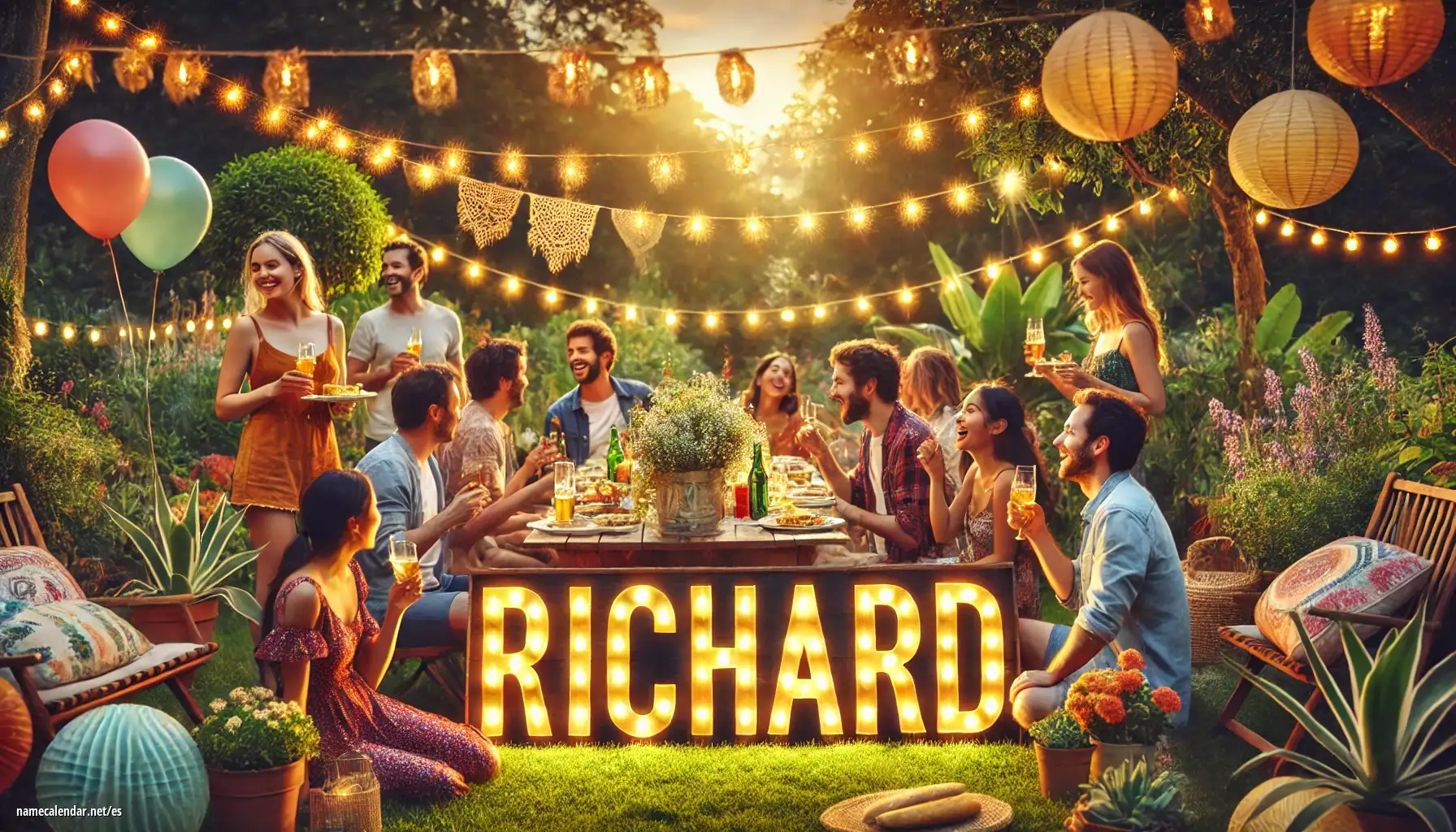 Celebración del onomástico y del nombre - Richárd