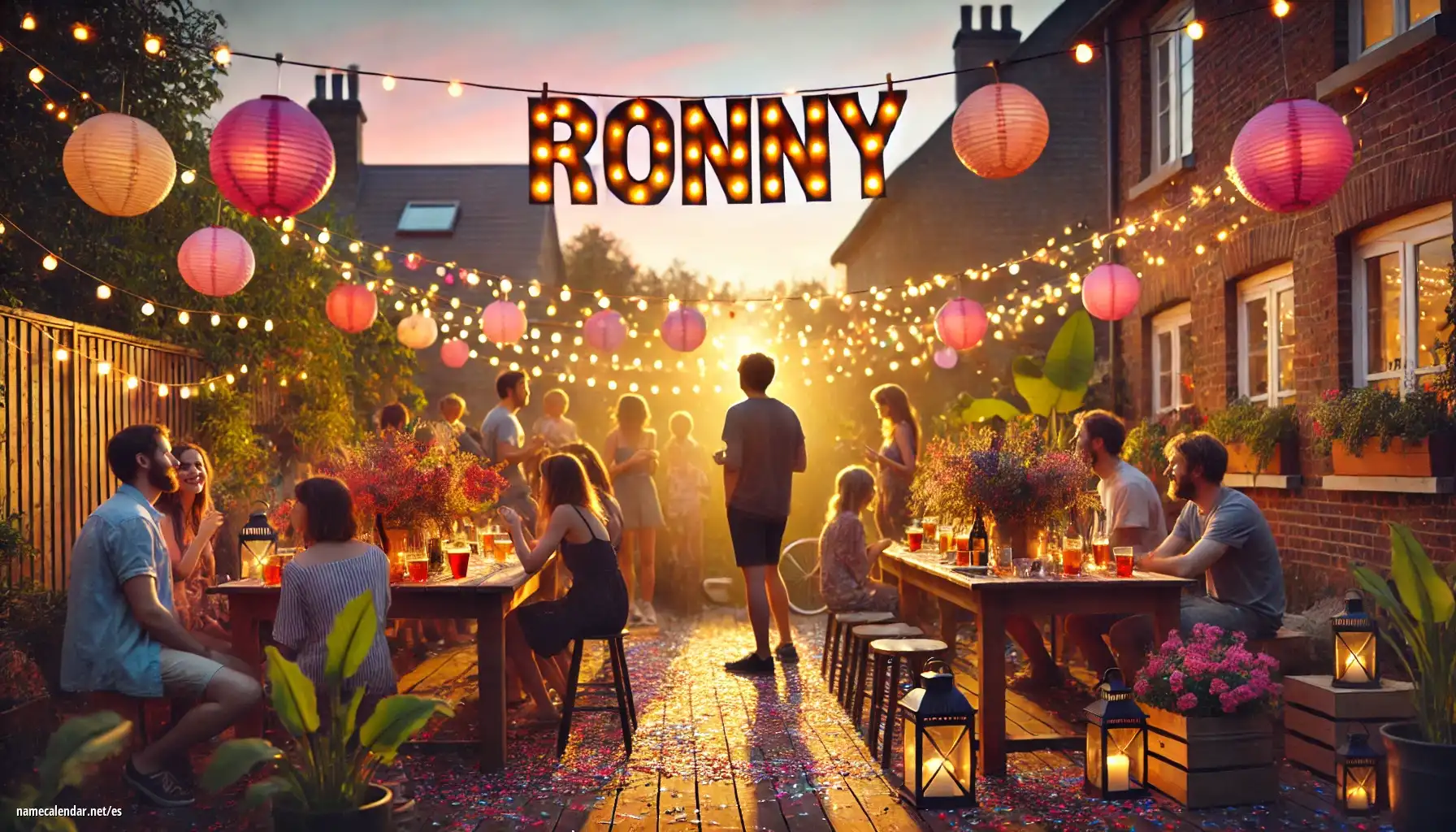 Celebración del onomástico y del nombre - Ronny