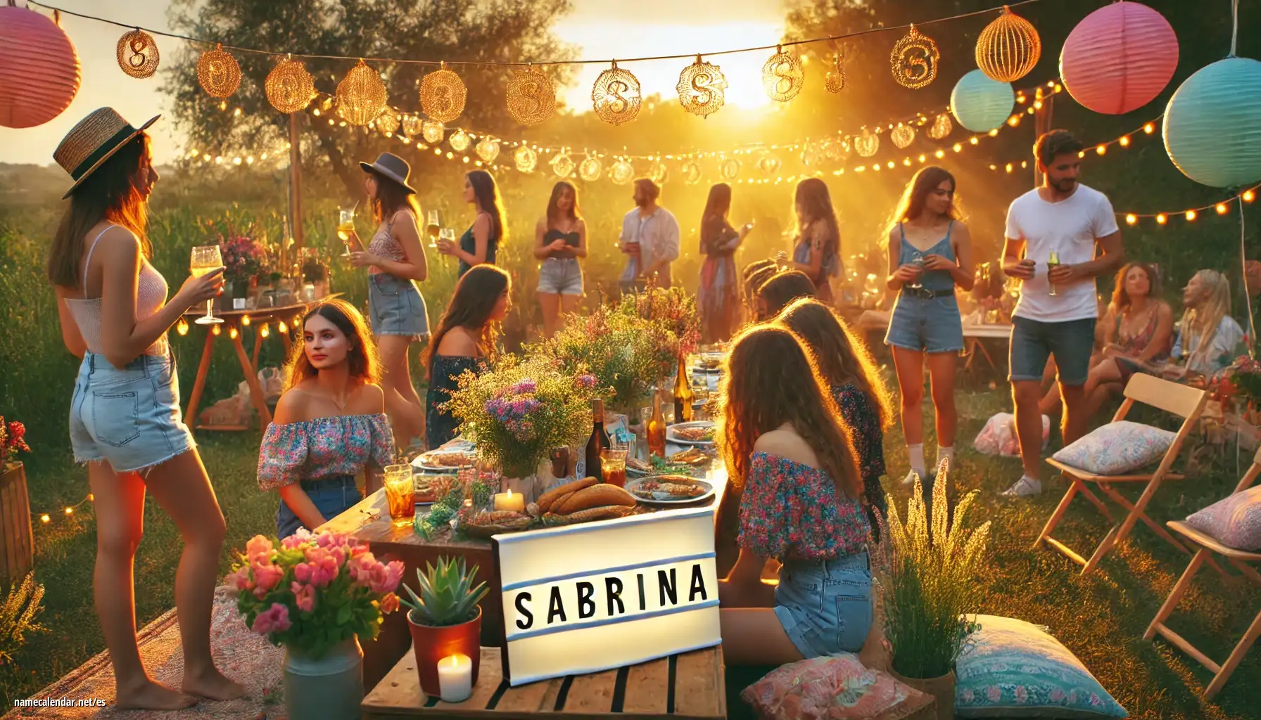 Celebración del onomástico y del nombre - Sabrina