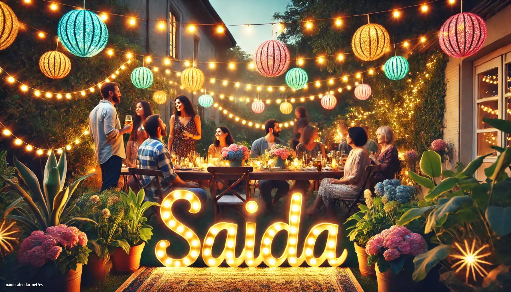 Celebración del onomástico y del nombre - Saida