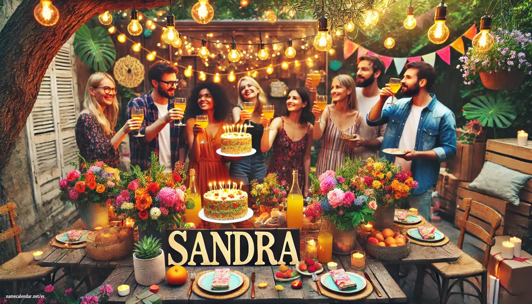Celebración del onomástico y del nombre - Sandra