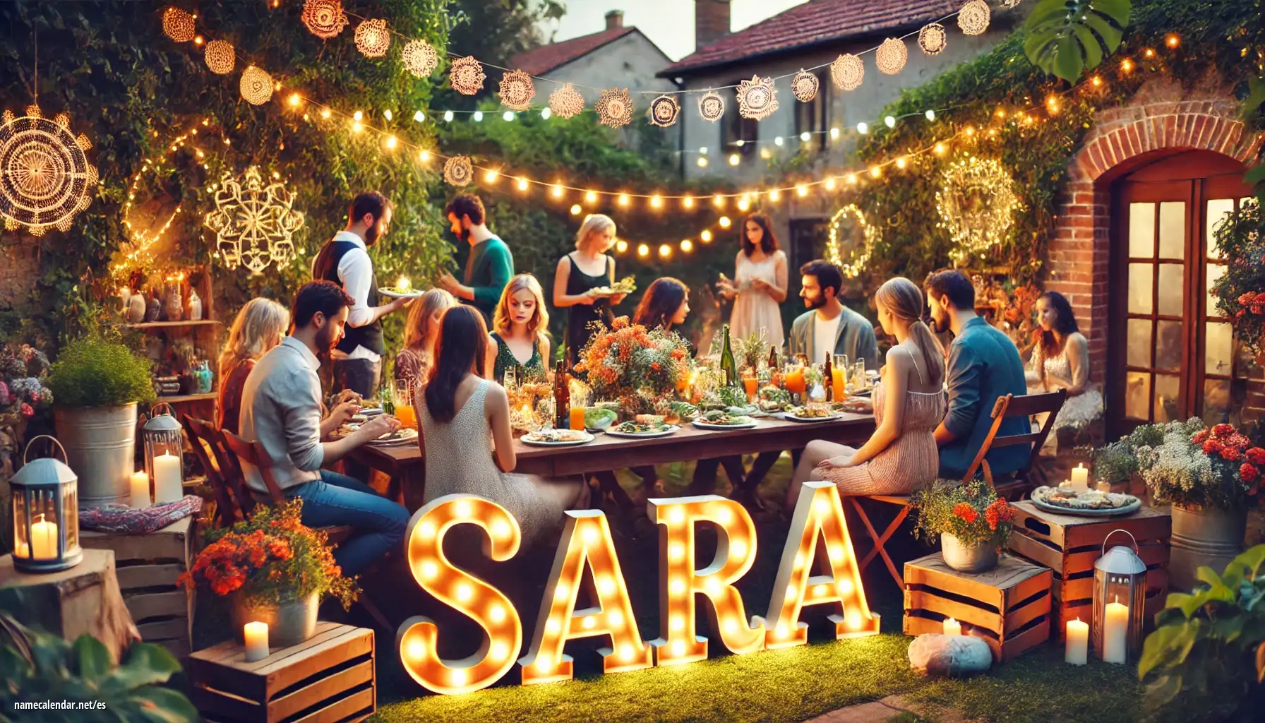 Celebración del onomástico y del nombre - Sara