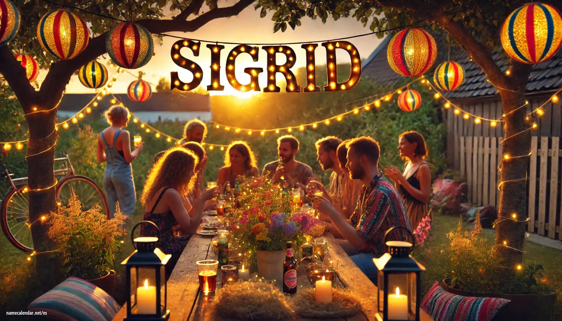 Celebración del onomástico y del nombre - Sigrid