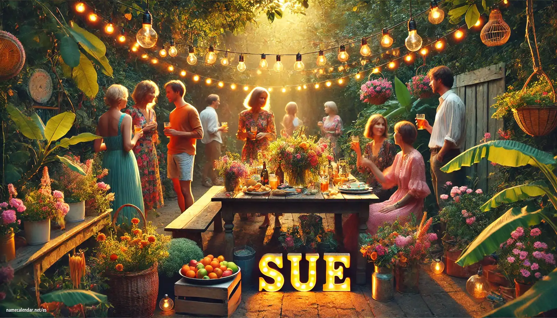 Celebración del onomástico y del nombre - Sue