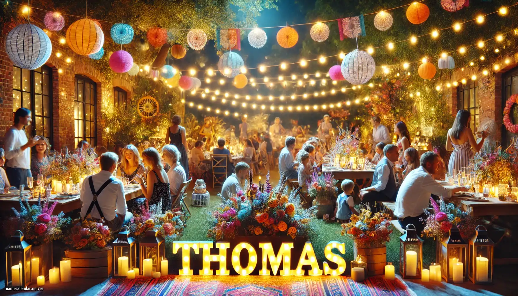 Celebración del onomástico y del nombre - Thomas