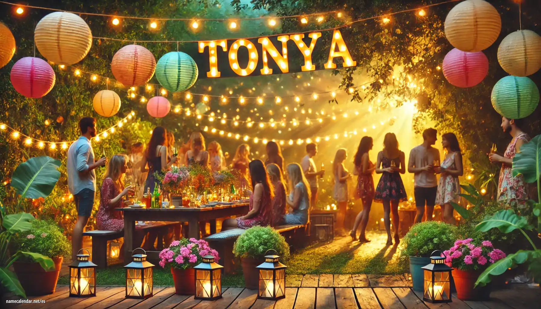 Celebración del onomástico y del nombre - Tonya