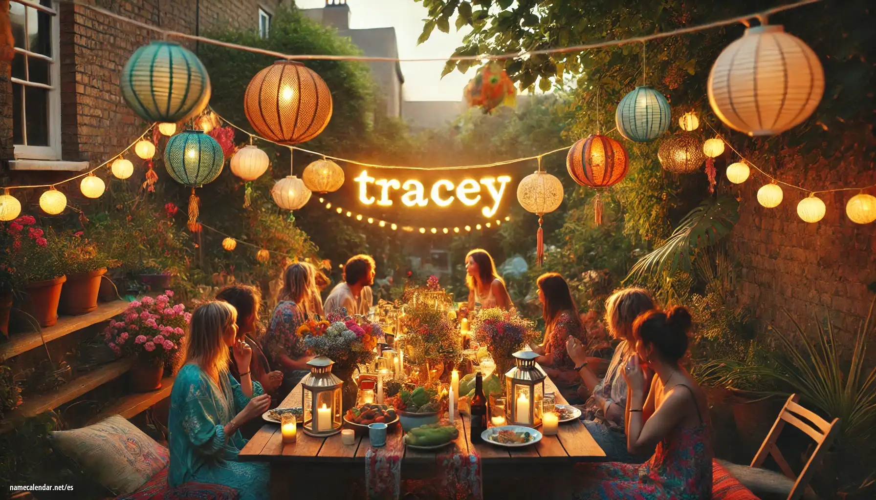 Celebración del onomástico y del nombre - Tracey