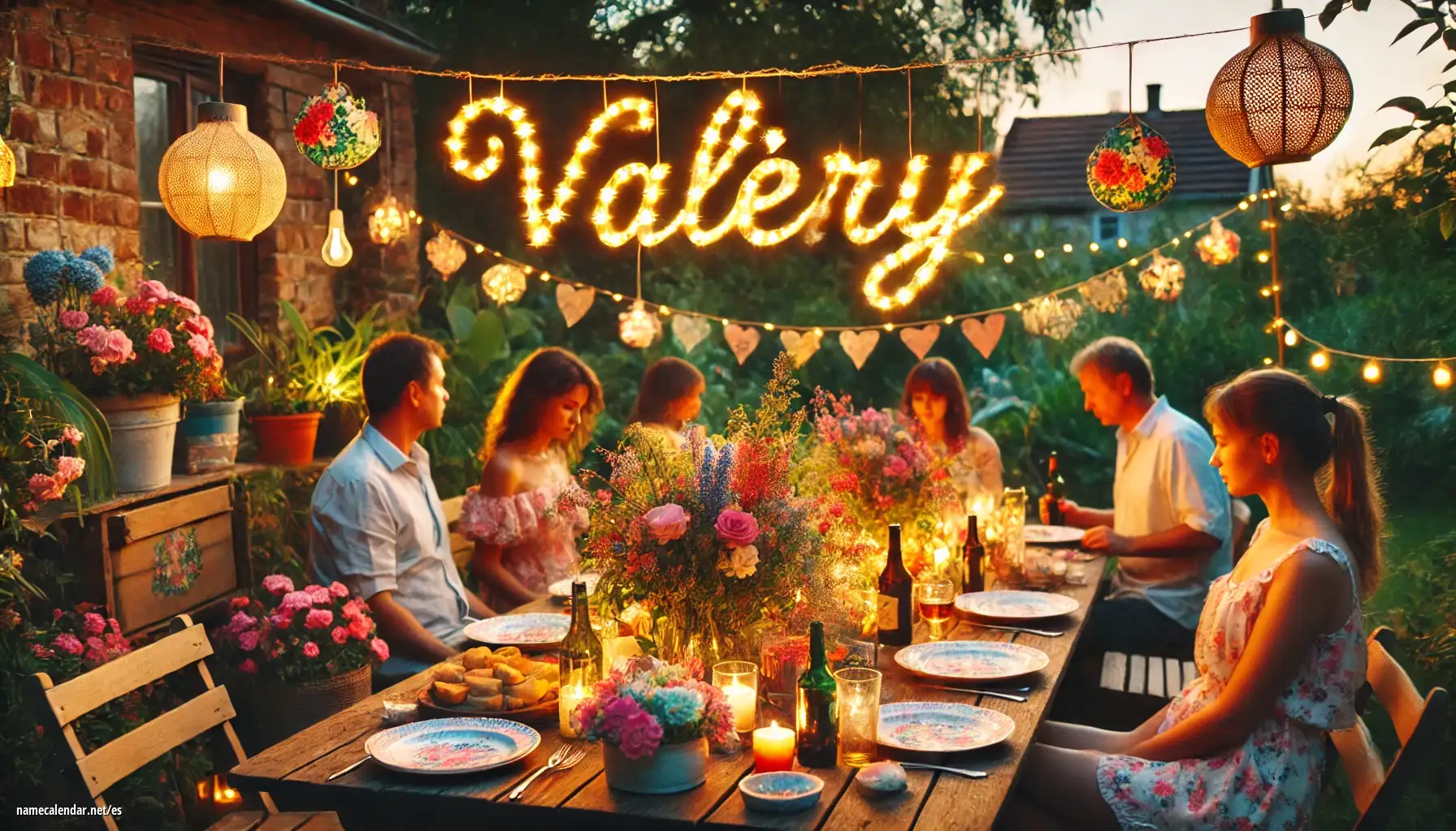 Celebración del onomástico y del nombre - Valéry