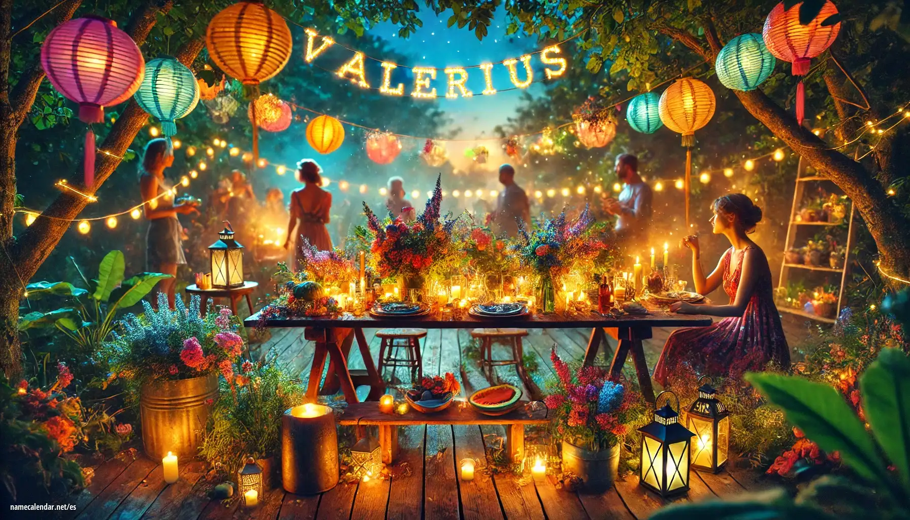 Celebración del onomástico y del nombre - Valerius