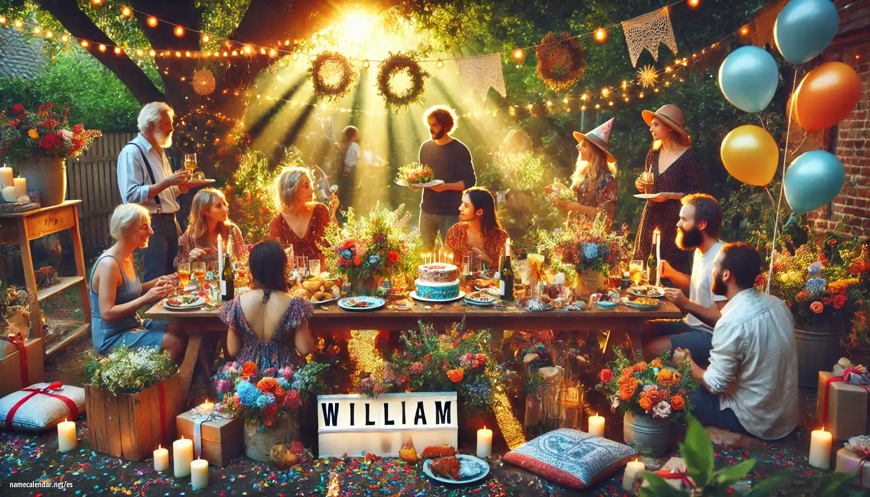 Celebración del onomástico y del nombre - William