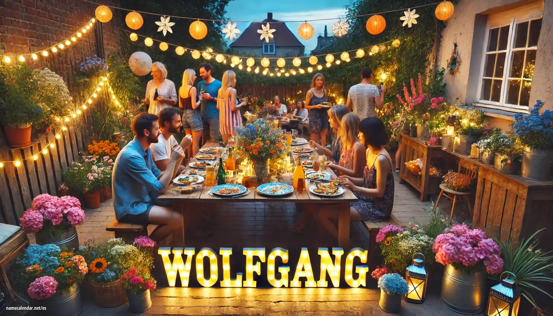 Celebración del onomástico y del nombre - Wolfgang