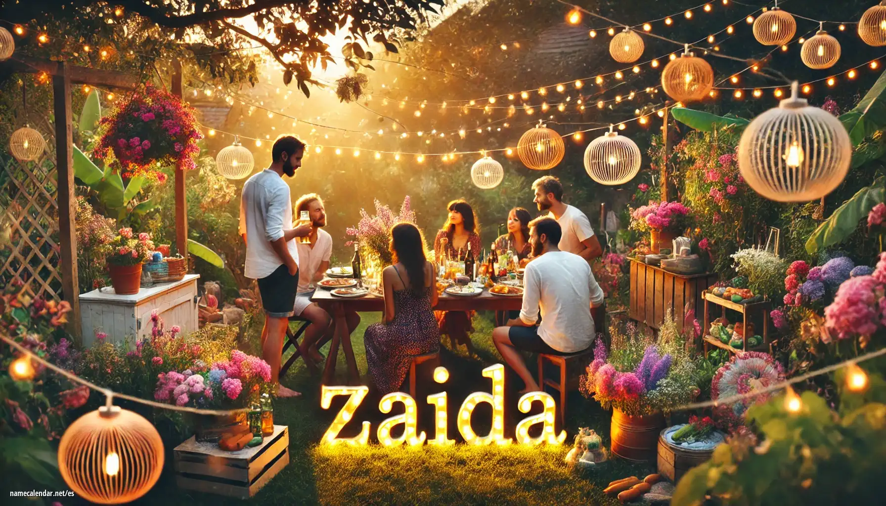 Celebración del onomástico y del nombre - Zaida