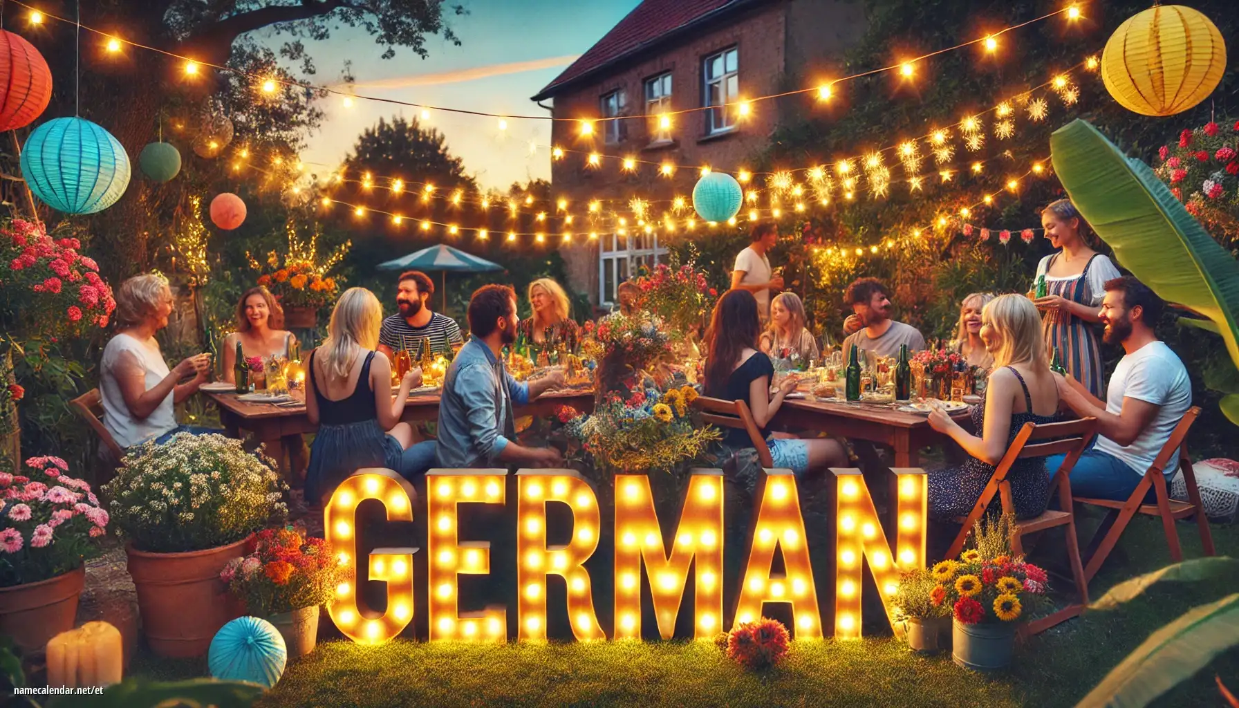 Nimepäeva ja nime tähistamine - German