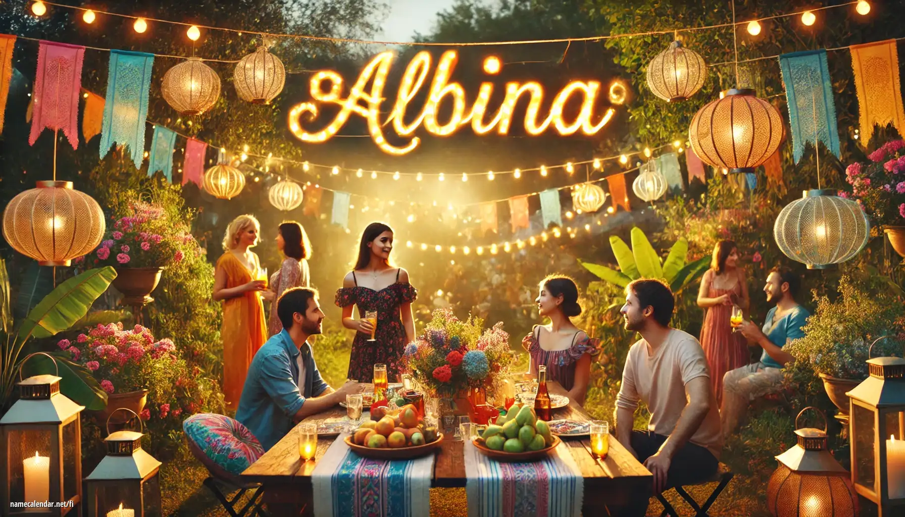 Nimipäivän ja nimen juhliminen - Albína