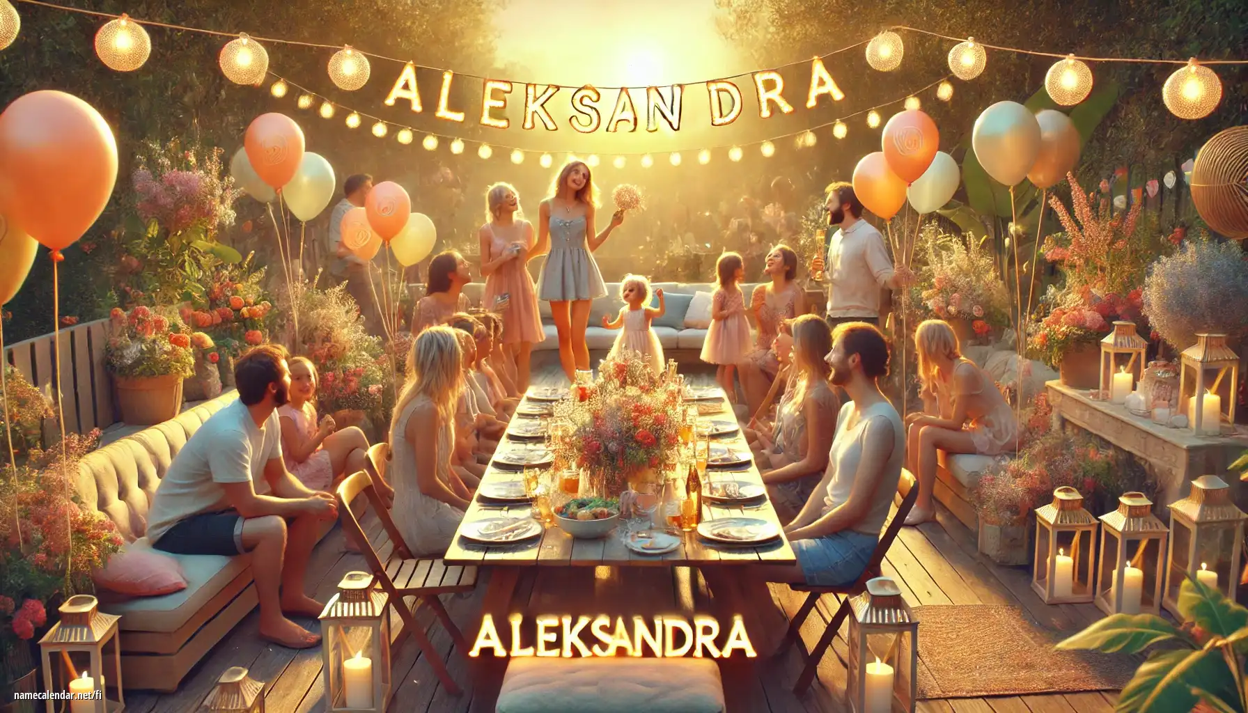 Nimipäivän ja nimen juhliminen - Aleksandra