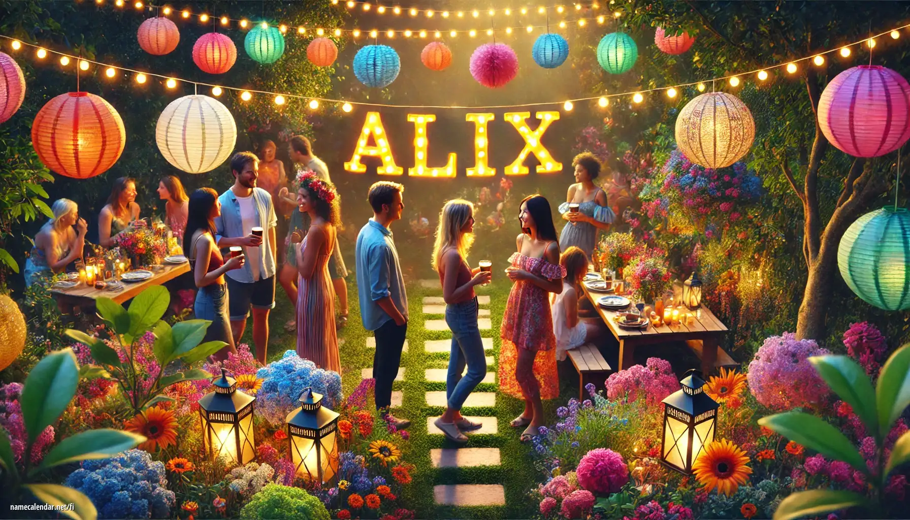 Nimipäivän ja nimen juhliminen - Alix