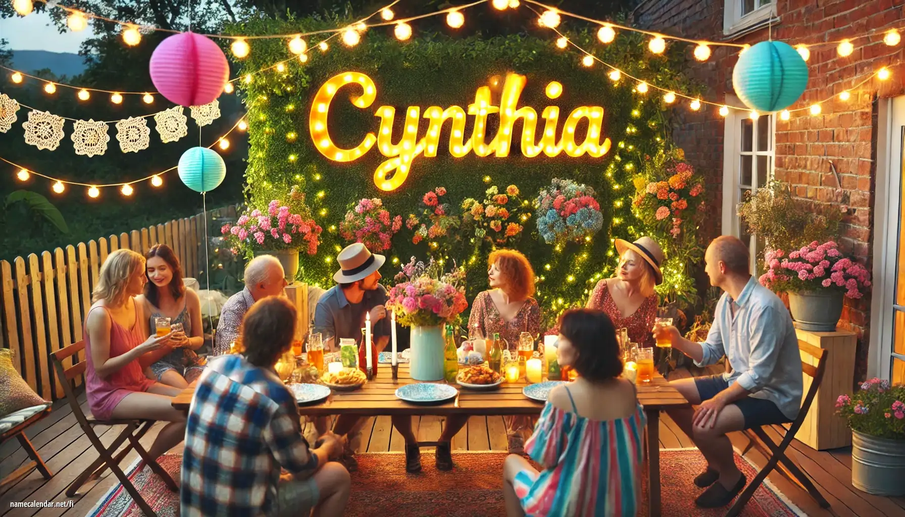Nimipäivän ja nimen juhliminen - Cynthia