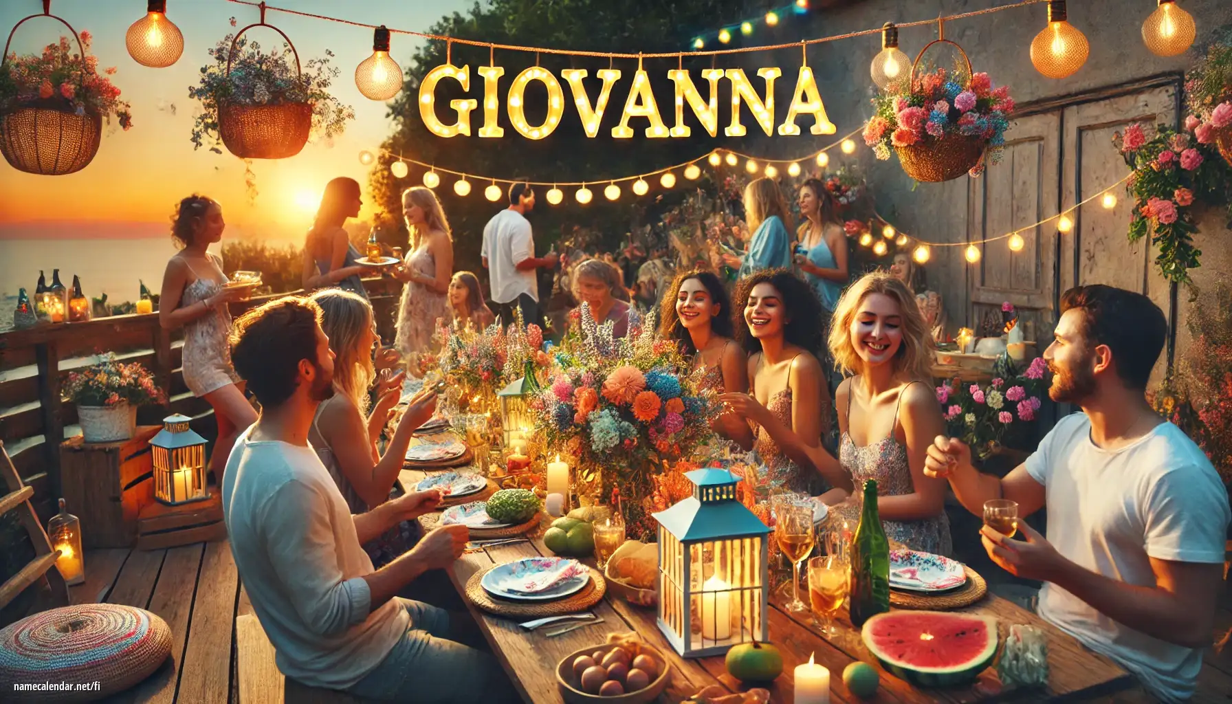 Nimipäivän ja nimen juhliminen - Giovanna