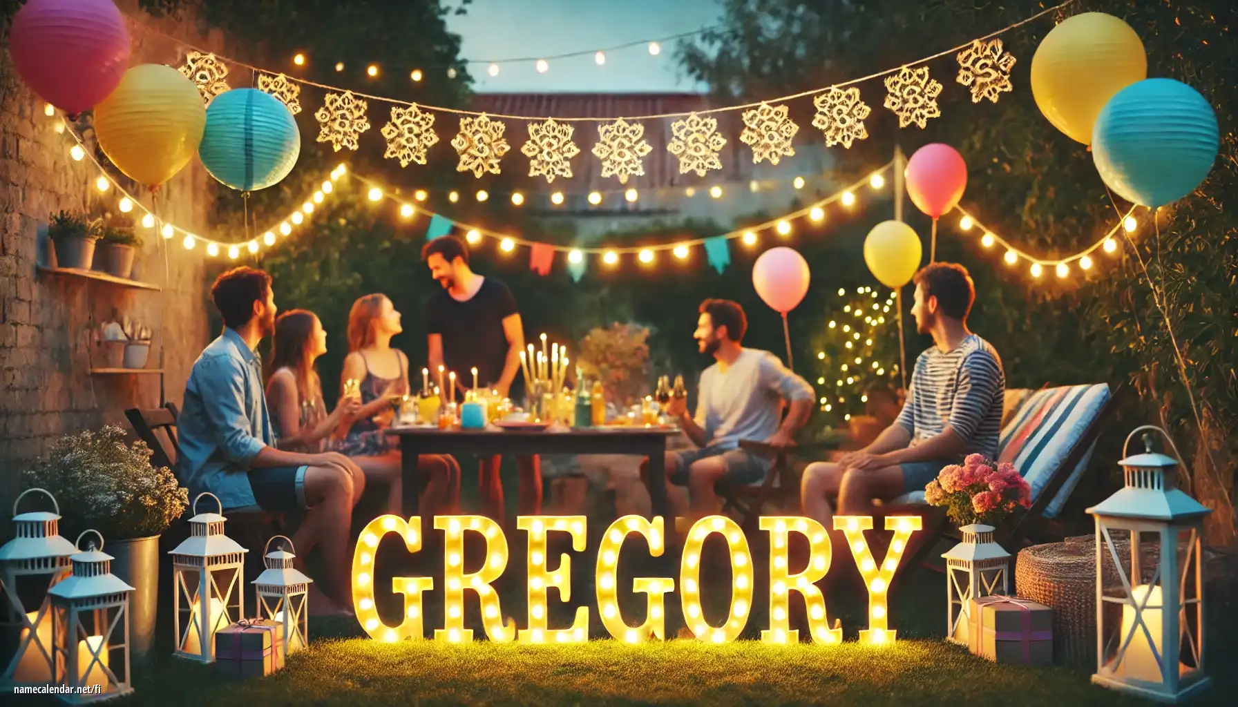 Nimipäivän ja nimen juhliminen - Gregory