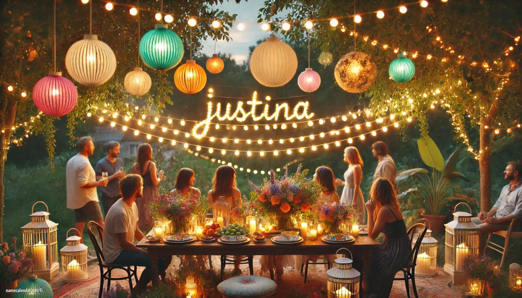 Nimipäivän ja nimen juhliminen - Justina