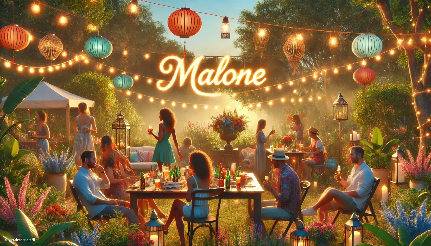 Nimipäivän ja nimen juhliminen - Malone