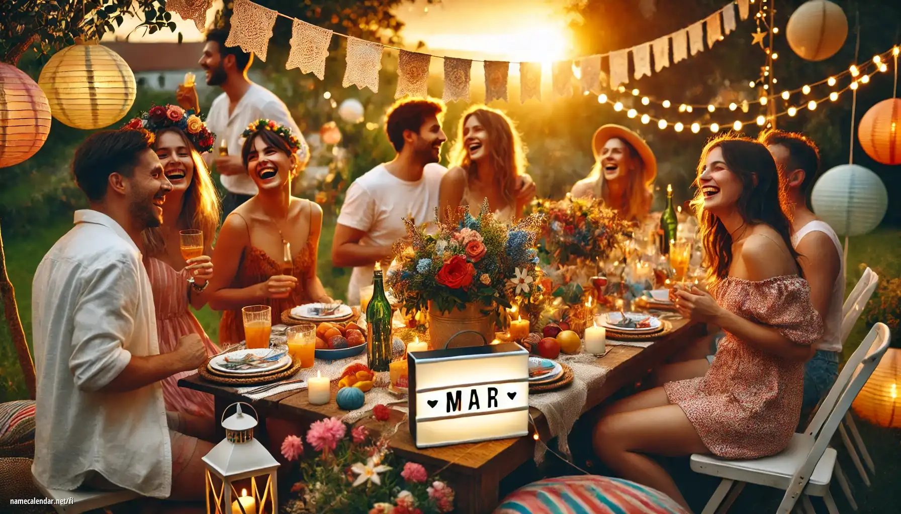 Nimipäivän ja nimen juhliminen - Mar