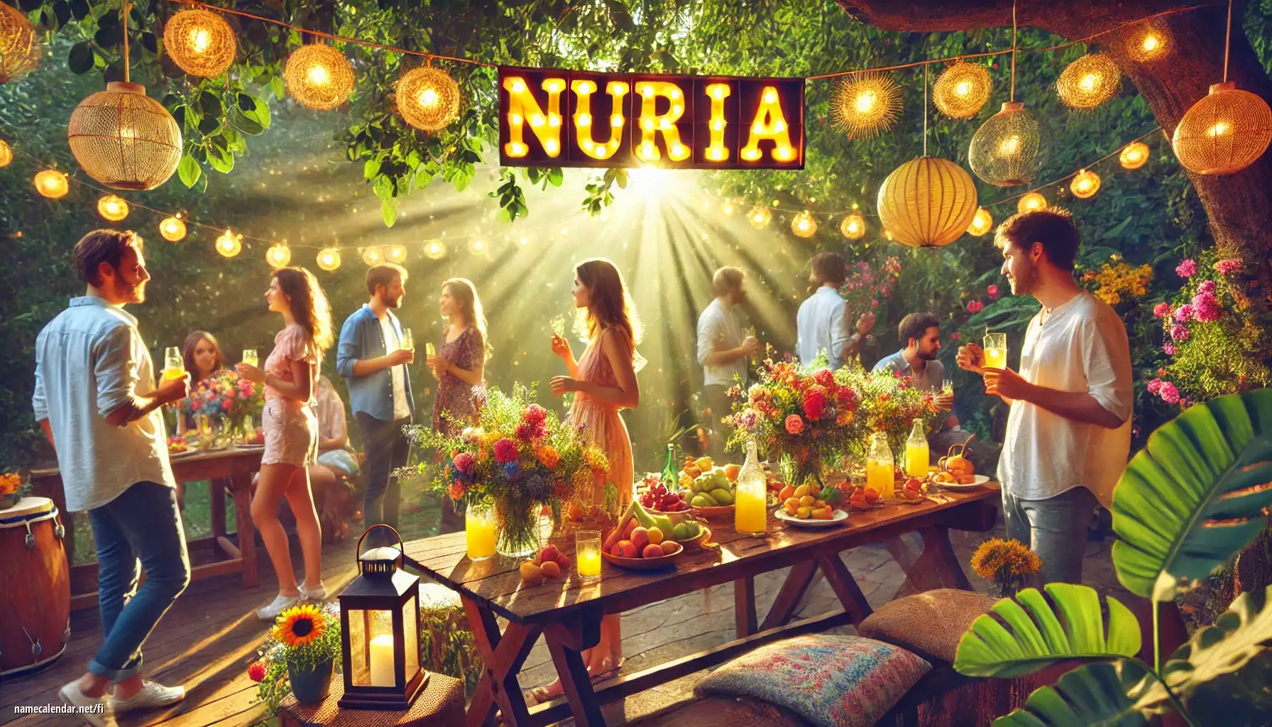 Nimipäivän ja nimen juhliminen - Nuria