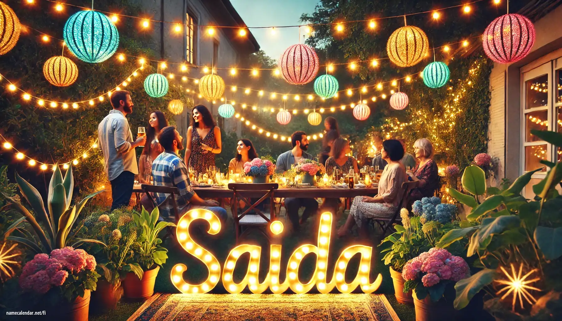 Nimipäivän ja nimen juhliminen - Saida