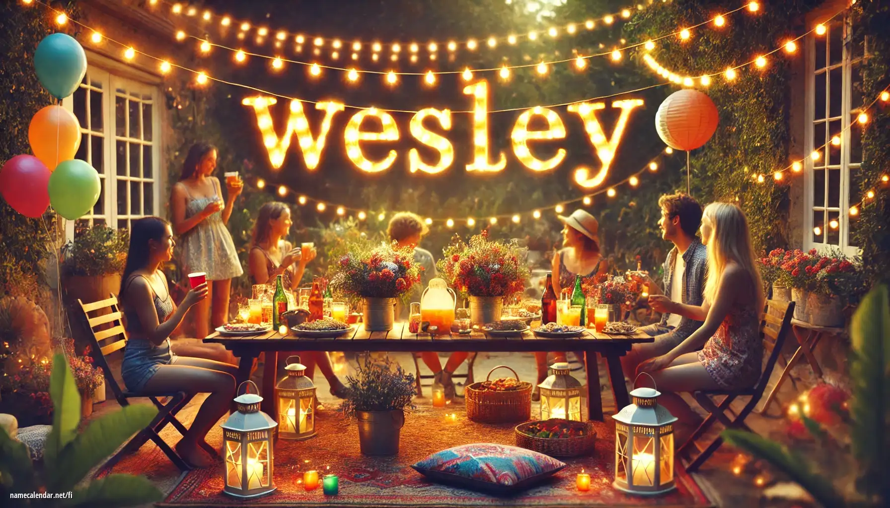 Nimipäivän ja nimen juhliminen - Wesley