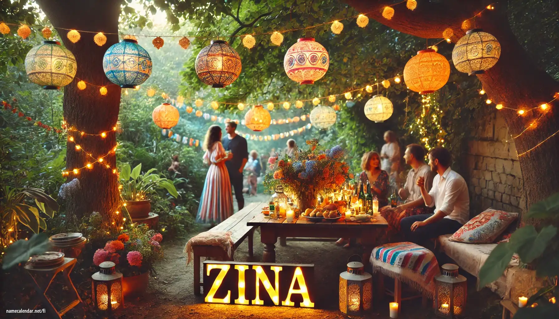 Nimipäivän ja nimen juhliminen - Zina