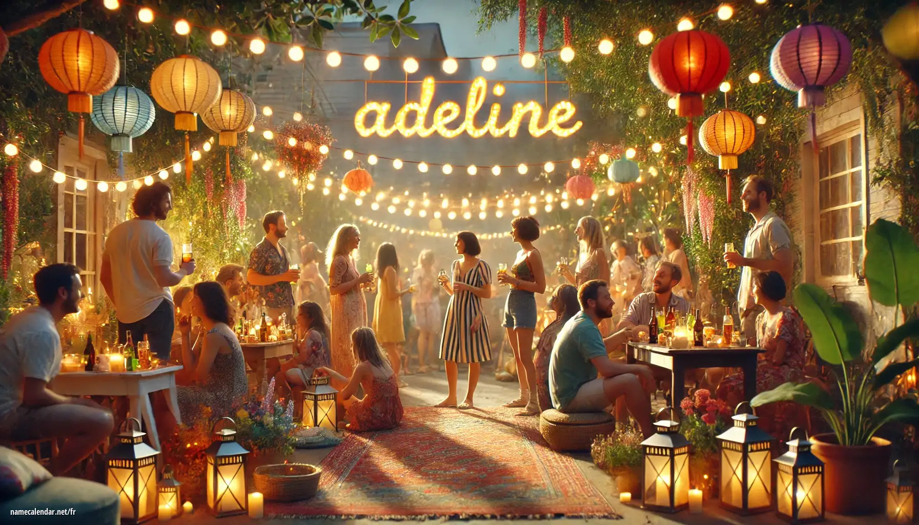 Célébration du jour du nom et du nom - Adeline