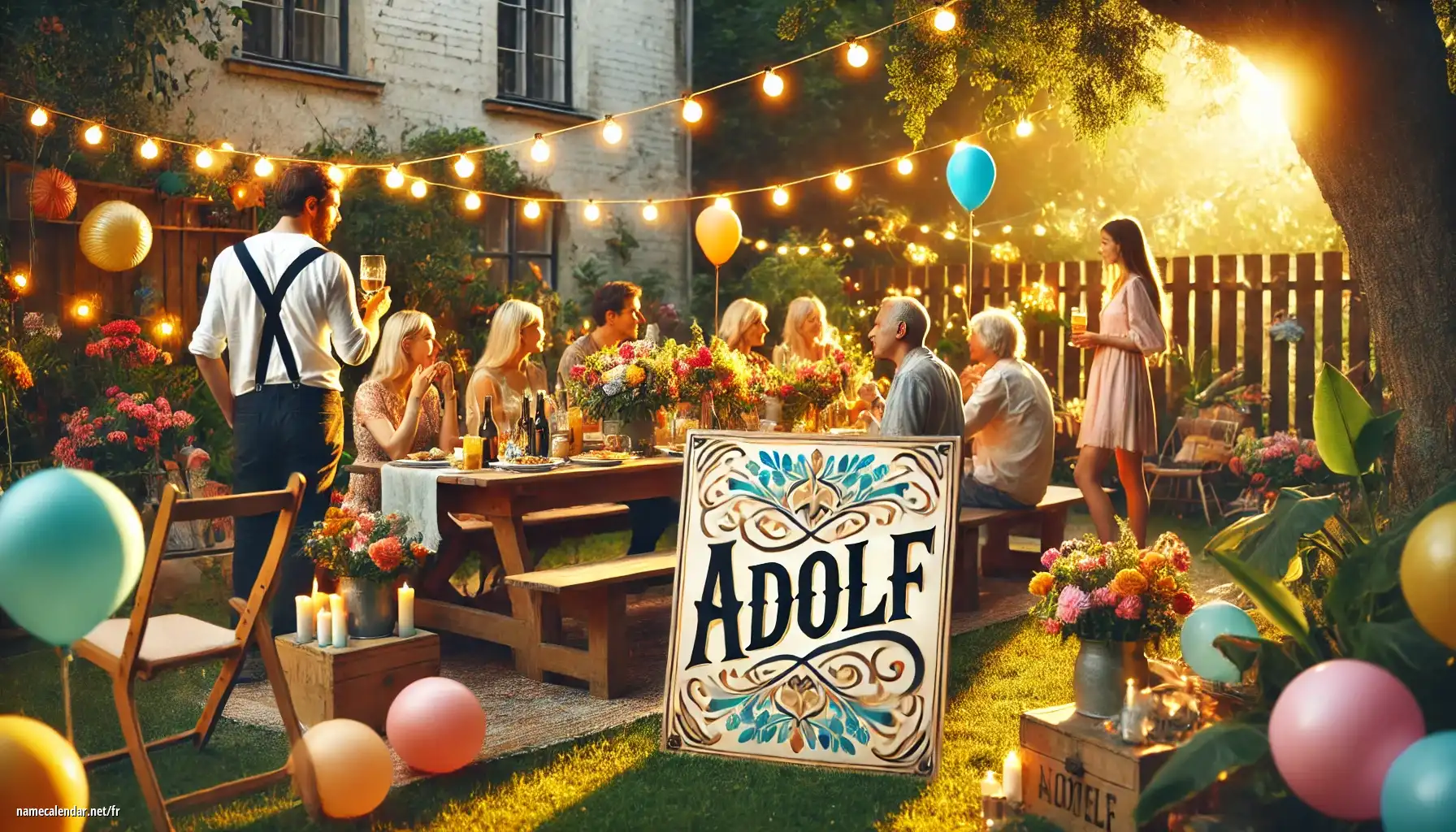 Célébration du jour du nom et du nom - Adolf