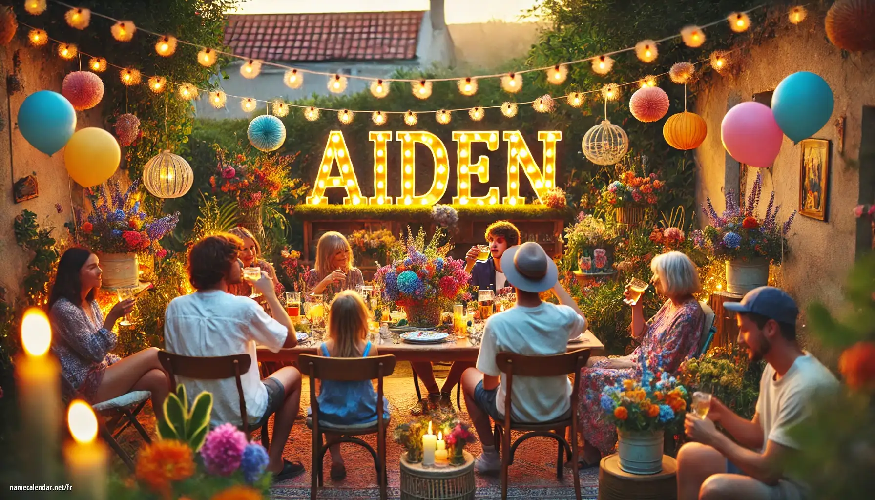 Célébration du jour du nom et du nom - Aiden