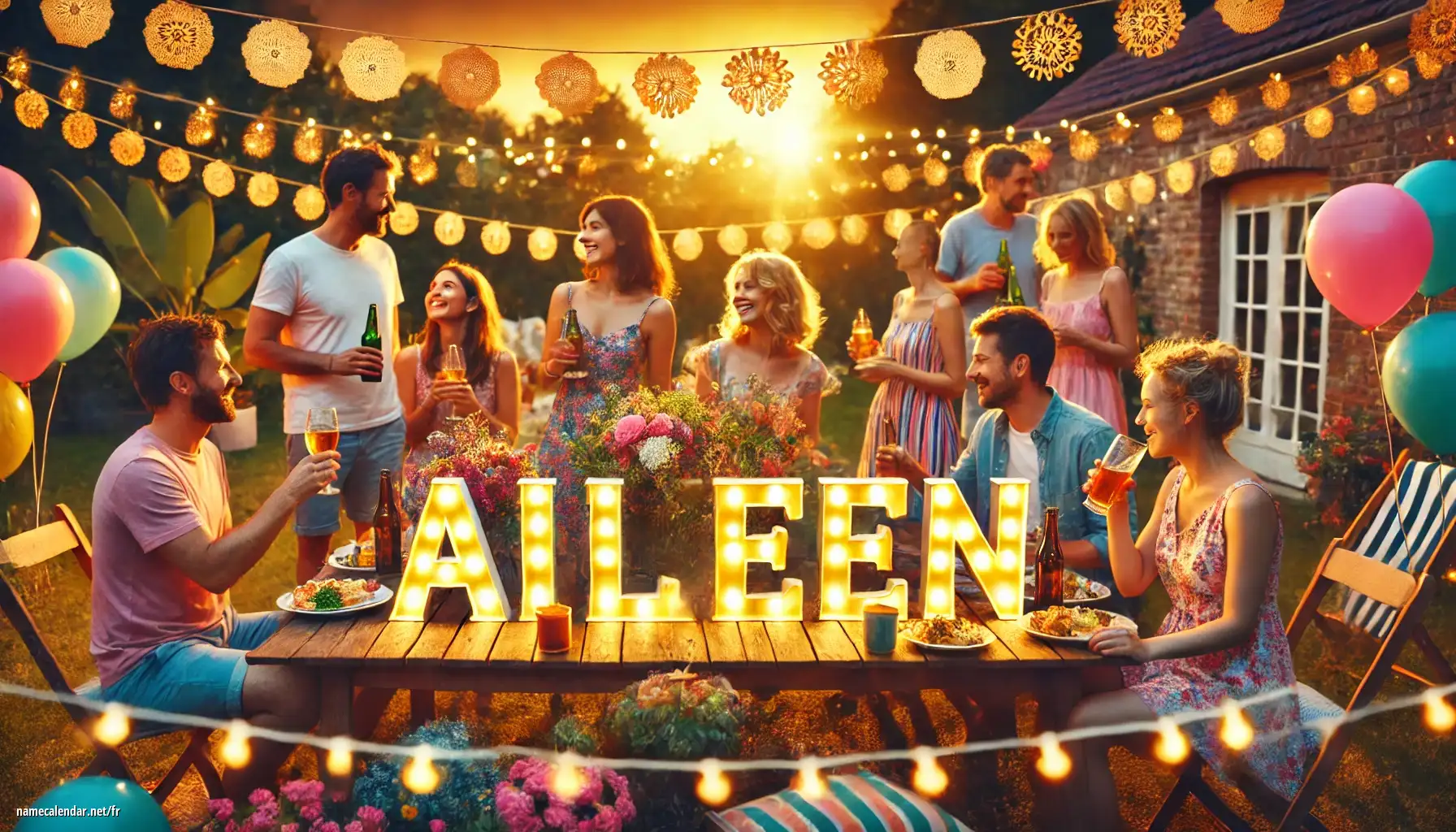 Célébration du jour du nom et du nom - Aileen