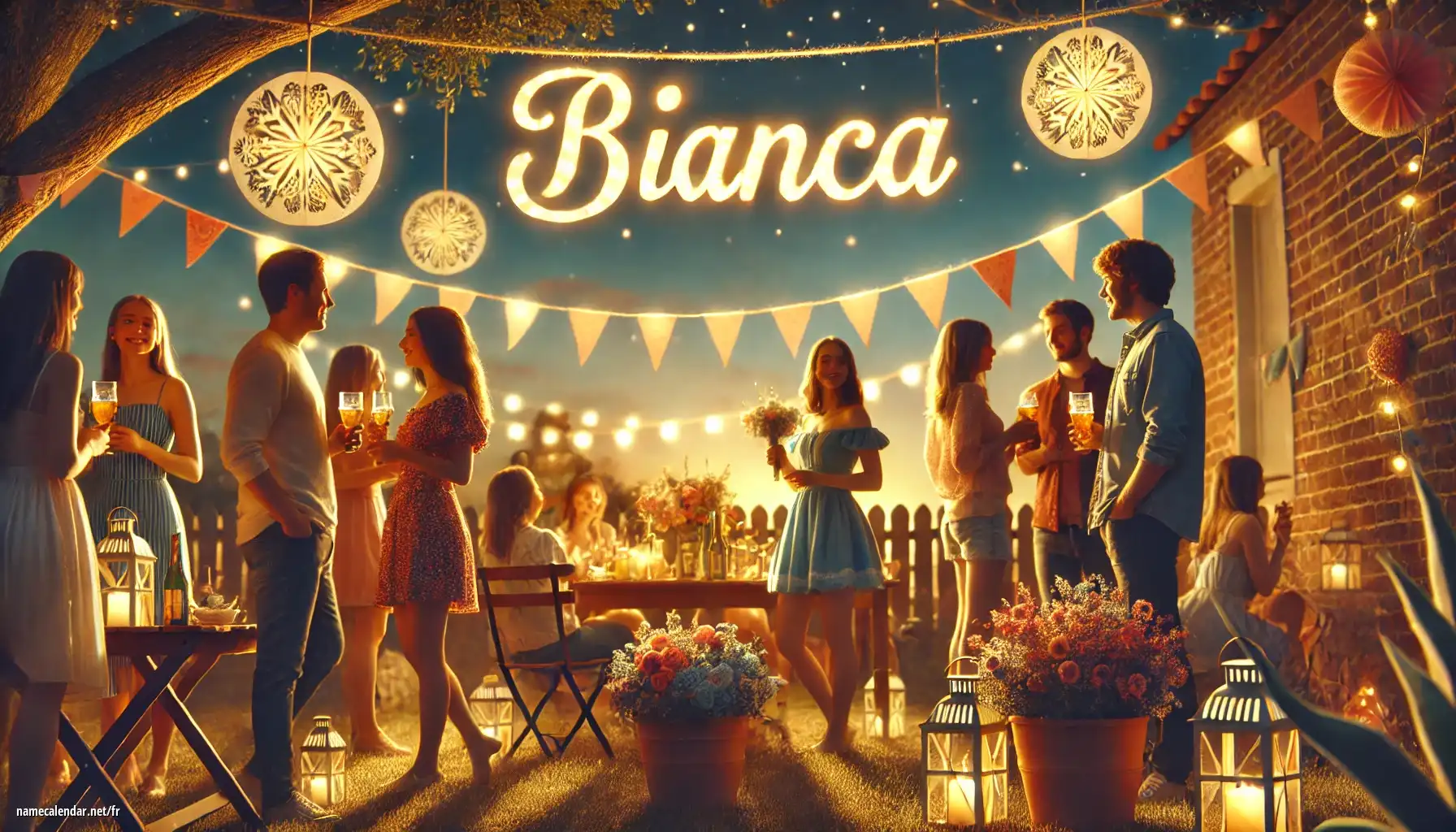 Célébration du jour du nom et du nom - Bianca