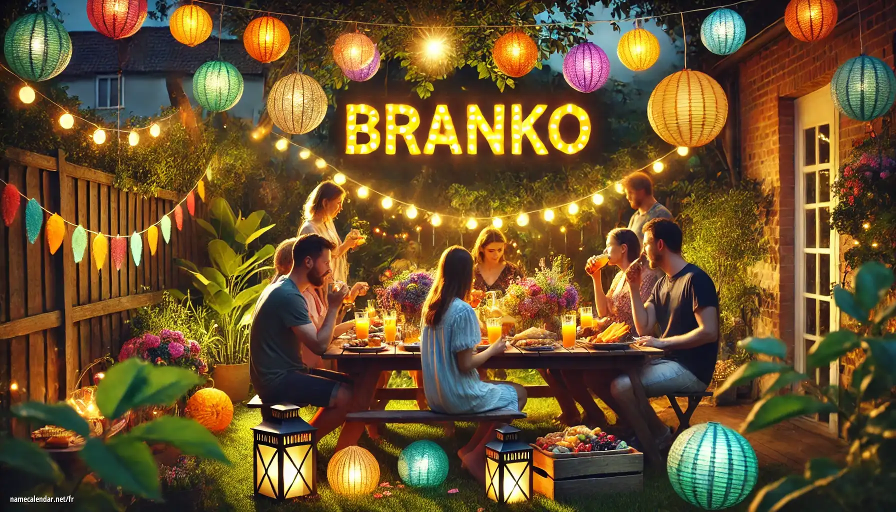 Célébration du jour du nom et du nom - Branko