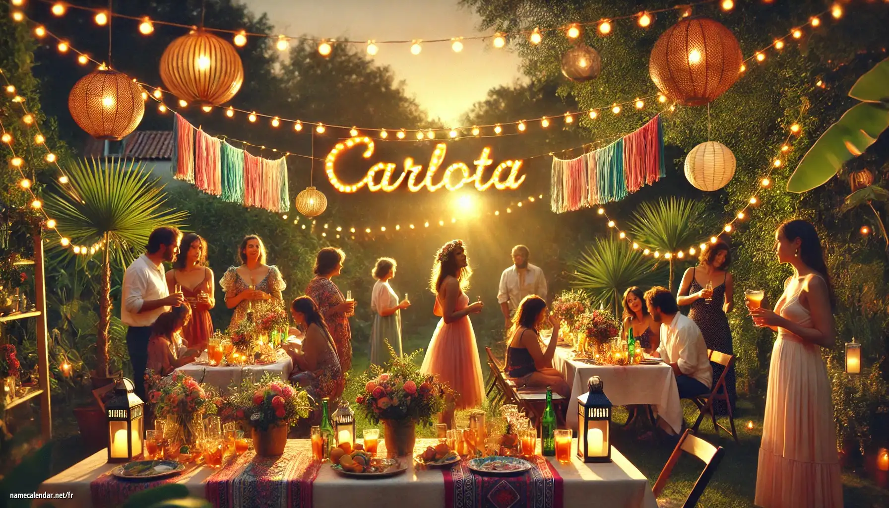 Célébration du jour du nom et du nom - Carlota