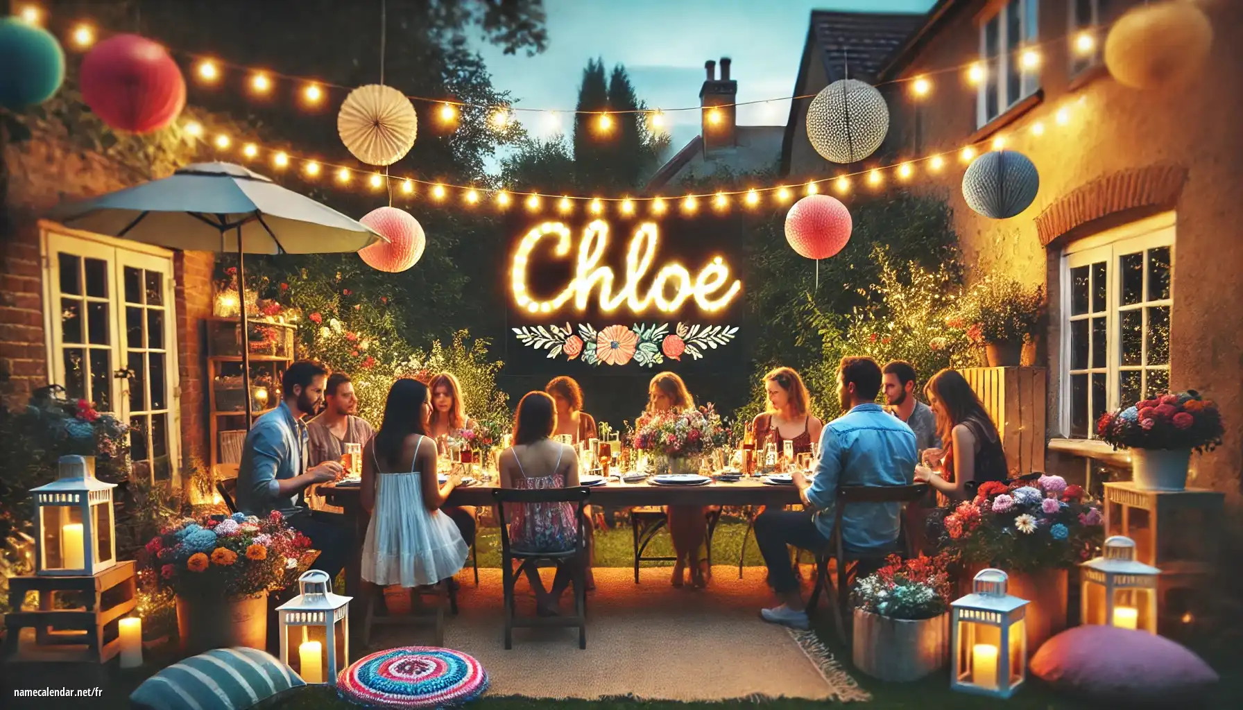 Célébration du jour du nom et du nom - Chloe